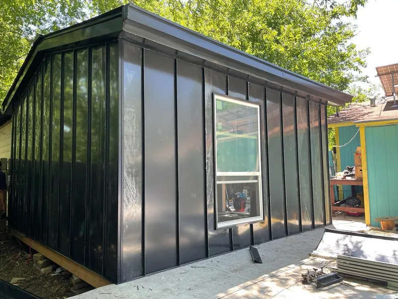 Black standing seam metal wall panels for Roof Inspection in Batesburg-Leesville